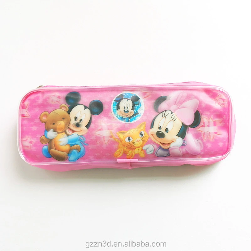 pencil case guangzhou 3d plastic pencil case for children