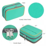 Pencil Case, Large Capacity Pen Bag Makeup Pouch Durable Students Stationery Two Big Pockets With Double Zipper