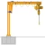 Import Pendant Control Electric Floor Mobile jib crane Free Standing, Small Jib Crane from China