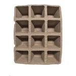 Perfect for starting seeds and transferring to garden without damage to roots Paper Pulp Plant Tray paper pulp nursery pots