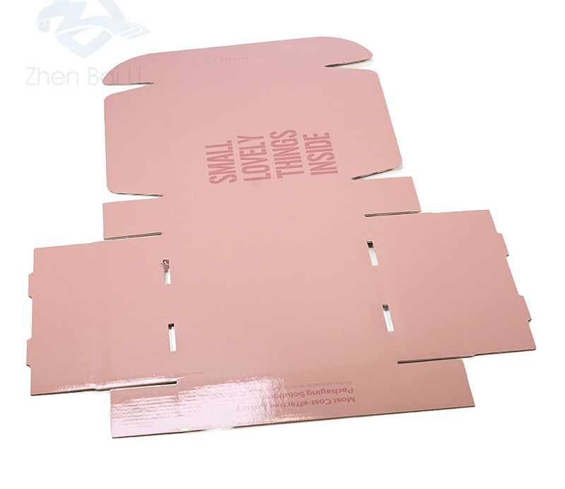 Buy Pink Logo Print Custom Corrugated Cosmetic Shipping Mailer Box ...