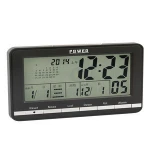 Plastic 3 Colors Sweep Quartz Movement LCD Calendar Bedroom Alarm Clocks