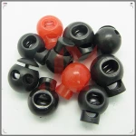plastic ball  cord lock, plastic  stopper for garment accessories,