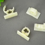 Plastic Clips White Adhesive Backed Nylon Wire Adjustable Cable Clips Adhesive Cable Management Clips Adjustable Clamp