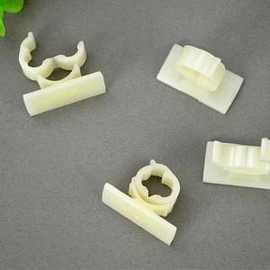 Plastic Clips White Adhesive Backed Nylon Wire Adjustable Cable Clips Adhesive Cable Management Clips Adjustable Clamp