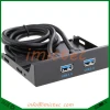 Plug and play Floppy Disk USB 3.0 Connector 20 Pin 2 Ports Front Panel Bay Hub Bracket Cable