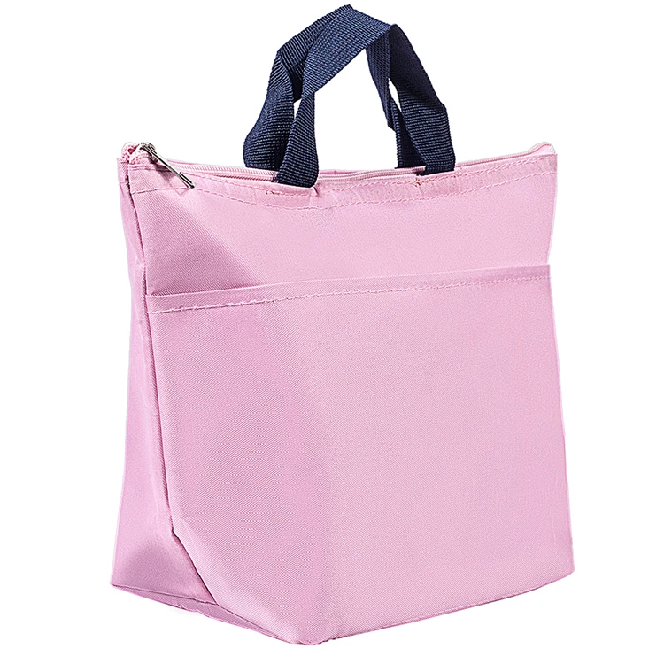 Polyester Eco-Friendly Large Reusable Thermal Insulated Cool Carry Cooler Lunch Bag For Frozen Food