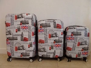 Popular Design Printing OEM ABS Luggage Bags Set 20/24/28