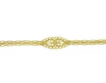 popular golden fabric handmade belt