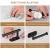 Import Popular Nail-free Sticky Self Adhesive SUS304 Stainless Steel Matt Black Wall Toilet Paper Roll Hanger WC Paper Holder Rack from China
