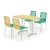 Import Popular Restaurant Furniture Table And Chair Sets Fast Food Court Cafe Shop Mall Canteen from China