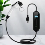 Portable Ev Charging Station 1.92 KW Portable Smart 1.3 Inch LED Light SAEJ1772 120V  8A 10A 13A 16A  AC Ev Charger Type1 EVSE