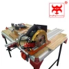 Portable Multifunction Working Table Woodworking Bench With Aluminum Stand And Wood Platform