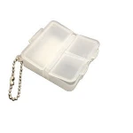 Portable Travel Pill Holder Organizer 3 Compartment Pocket Pill Container Keyring Daily Small Plastic Pill Case