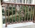 Import Powder coated galvanized zinc steel balcony rail fencing from China