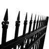 Powder Coated Top Decorative Spear Metal Tubular Black Aluminum  Fencing & Gates
