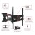 Import Premium Elegant Full Motion TV Wall Mount Large with Max VESA 400x400 Loading Capacity 45 kg from China