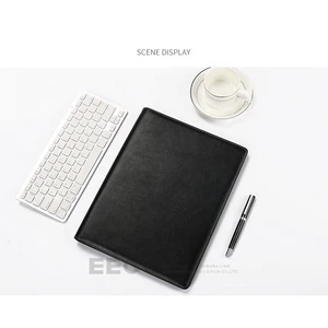 presentation custom a4 embossed white leather diploma presentation file folders with ring binder box