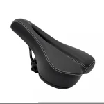 Professional Bike Saddle, Breathable Leather Cushion Bicycle Seat,