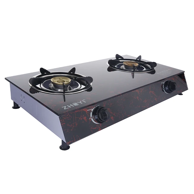 Professional facilities high quality spare parts burner gas stove 2 plate