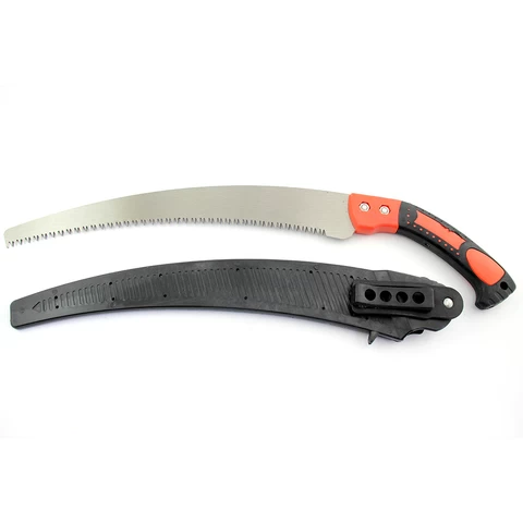 Professional Plastic+ Rubber Handle Curved-Blade Hand Saw Pruning Saw