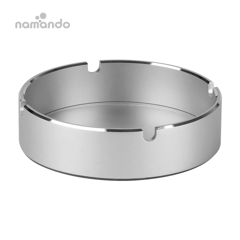 Promotion Gift Customizable Durable Internet Cafes Bar Round Ashtrays Stainless Steel Thicken Hotel Restaurant Ashtray
