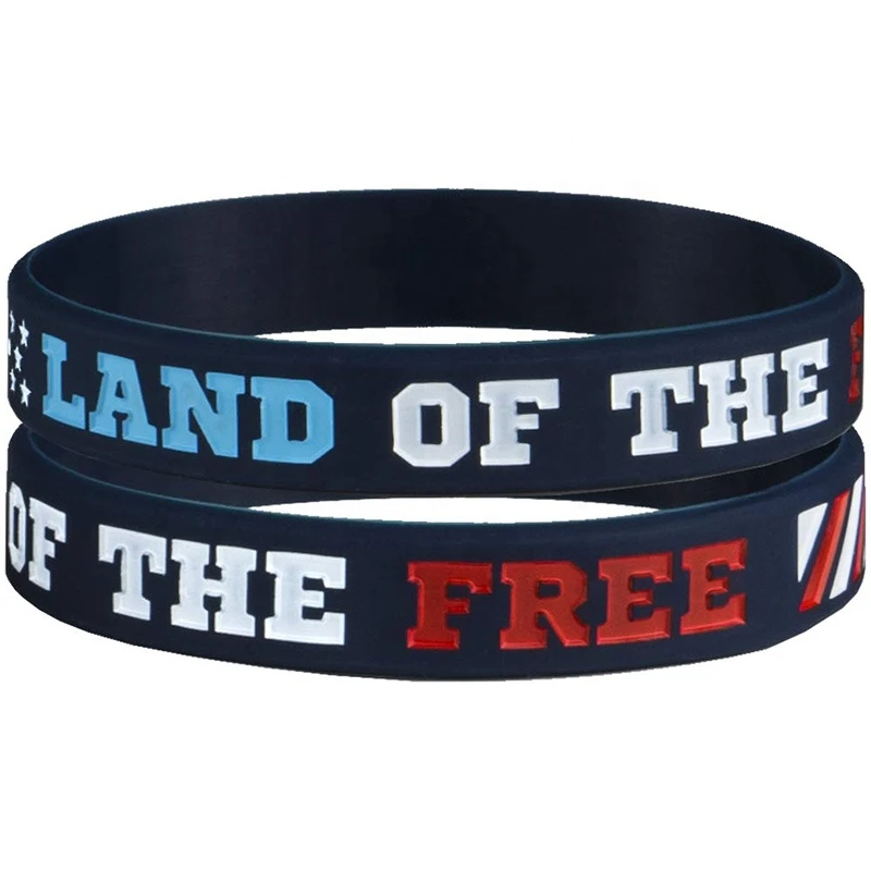 Promotional rubber bracelet highly personalized silicon wristband custom silicone