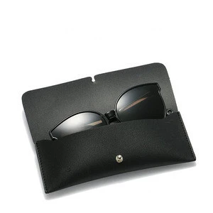 PU Leather Glasses Case Cover Sunglasses Glasses Holder Box Eyeglasses Solid Storage Portable Glasses Pouch Bag