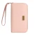 Import PU leather multi-slots wallet multi-pockets travel wallet with metal zipper closure from China