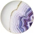 Import Purple quicksand charger plate round ceramic dinner set from China