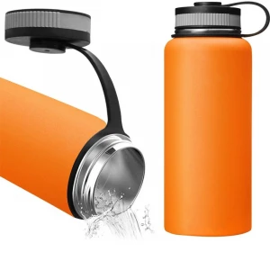 PURPLESEVEN 32 oz Double Wall Vacuum Insulated Stainless Steel Water Flasks Thermos Sports Water Bottles Hot Water Bottle