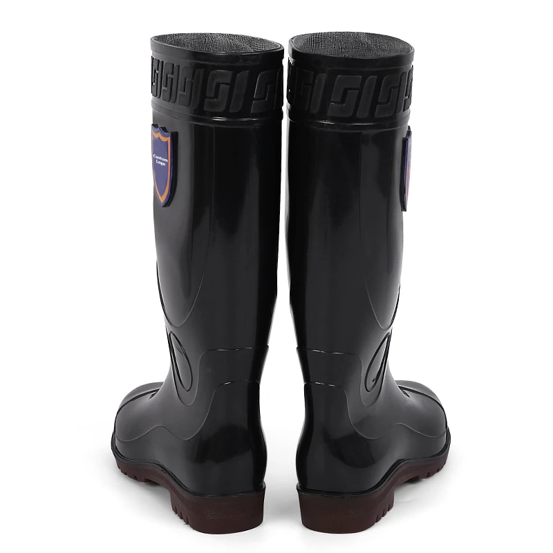 Pvc Garden Black Popular waterproof Shoes four seasons Outdoor Mens Rubber Rain Boot