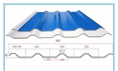 PVC Hollow Wave Synthetic Resin Roof Sheet Extrusion Mould Die