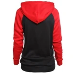 Queen Crown Print Unisex Men Women Hoodies Slim Sweatshirt for Couple Lovers Patchwork Hooded Pullovers