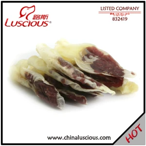 Rabbit Ear with Lamb Beef Dog Snack Dry Pet Food Factory