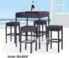 Rattan wicker bar furniture table chair set