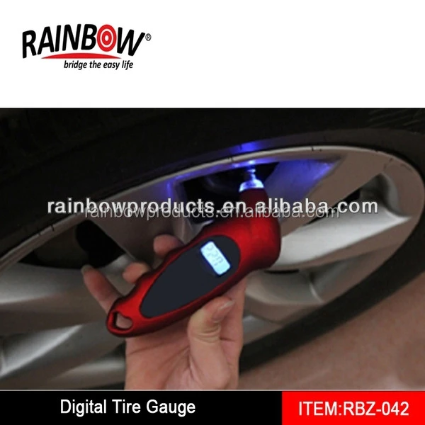 RBZ-042 auto emergency tool with digital tire gauge