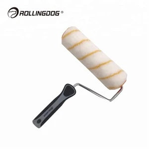 RD60029 Zhejiang Ningbo ROLLINGDOG 9 inch Rubber Handle Decorative Ceiling Acrylic Paint Brush Roller Cover and Frame