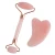 Import Ready To Ship # Amazon Hot Selling Rose Quartz Jade Roller For Face Massager + Rose Quartz Gua Sha. from China