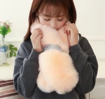 Real fox fur collar