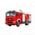 Import Rear back mounted fire pump mounted type 9JS119 steering fire water truck from China