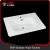 Import Rectangle ceramic wash basin, one piece bathroom sink and countertop from China