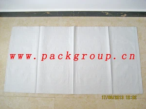 recycled white color polypropylene rice bags pp wove grain bags size 55x105cm