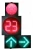 Import Red green yellow arrow 300mm led traffic signal lights with countdown timer from China