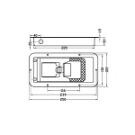 Refrigerated Truck Body Parts 304 Stainless Steel Truck Cabinet Door Handle Box Lock