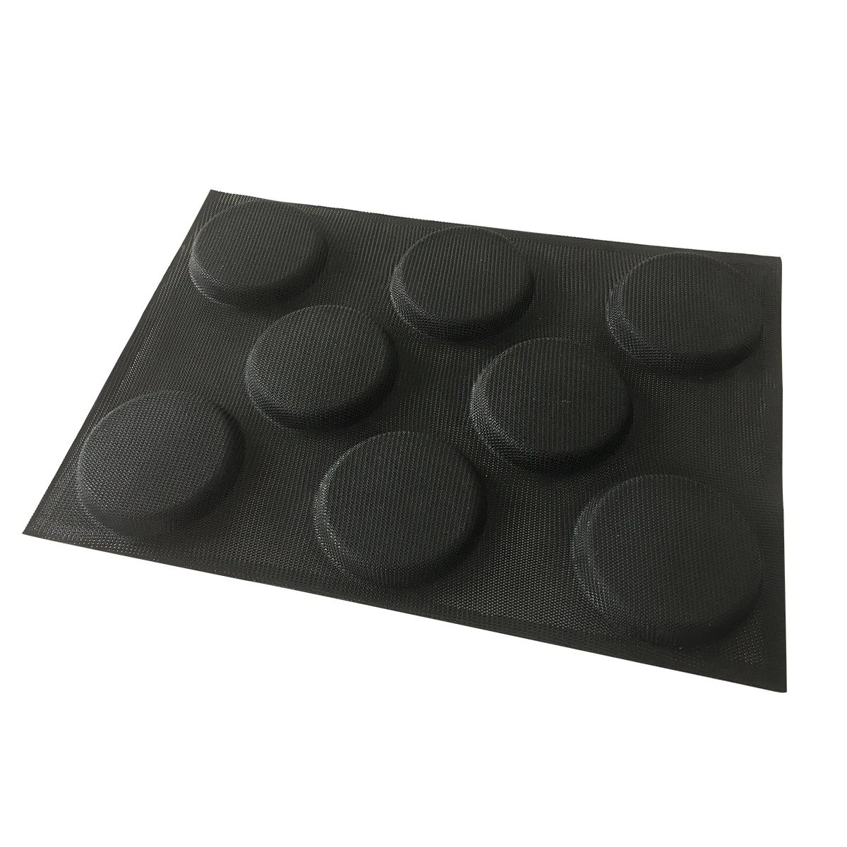 Renjia high quality silicone mold cake hamburger baking tray non stick mesh baking sheet reusable silicon baking sheet