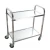 Import Restaurant Trading 2-Tiers Stainless Steel Dining Room Trolley For Kitchen Serving Trolley Carts from China