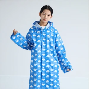 reusable polyester plastic rain suit rain poncho waterproof raincoat