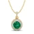 Import REYES Classic Shiny Round Cut 2.73 Carat Emerald Gemstone Pendants In 925 Sterling Silver Moissanite Charm Pendants For Women from China