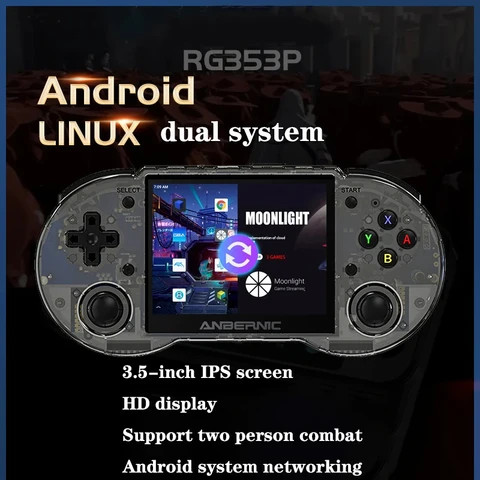 Buy Rg353p Handheld Video Game Console 3.5 Inch Ips Touch Screen ...